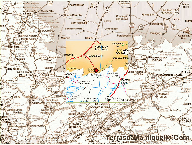 Mapa Monte Verde - MG